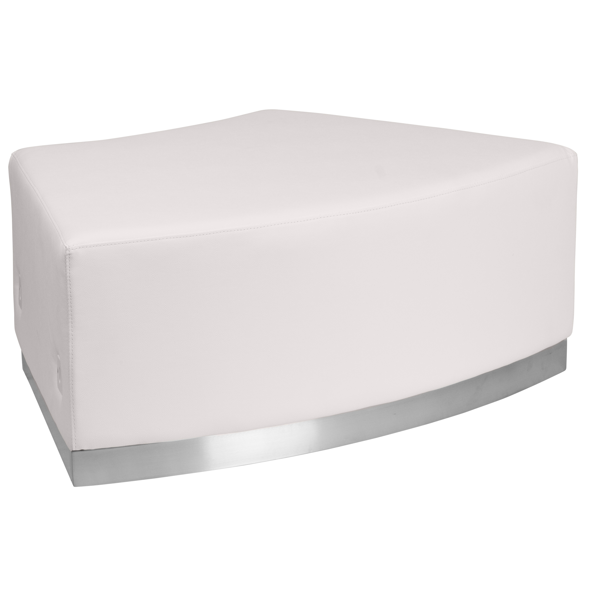 Flash Furniture, White LeatherSoft Chair with Stainless Steel Base, Included (qty.) 1 Model# ZB803SEATWH